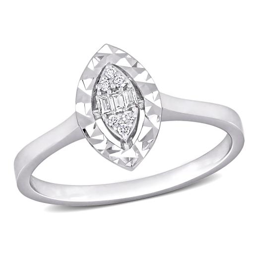 Julianna B 14K White Gold Diamond Marquise Fashion Ring