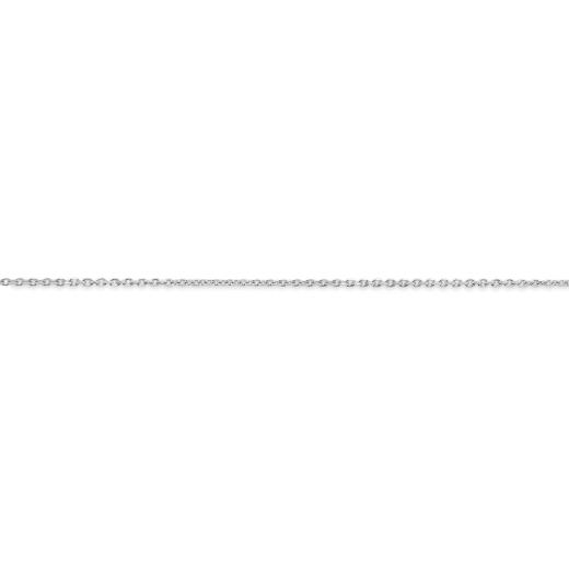 Sterling Silver 18" Blue Sapphire & White Zircon Halo Pendant
