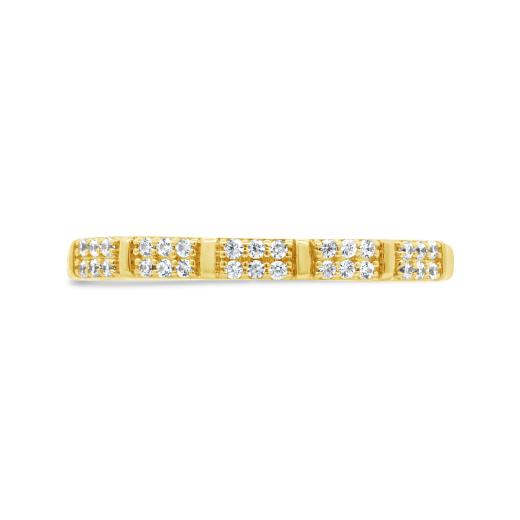 Stackable Diamond Ring in 10K Yellow Gold