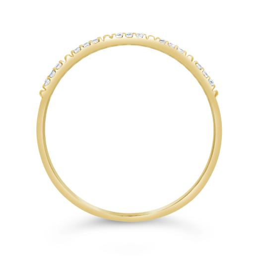 Stackable Diamond Ring in 10K Yellow Gold